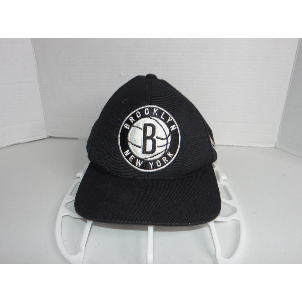 Mitchell & Ness Brooklyn Nets Snapback Hat Black NBA Basketball Cap 3469
